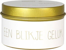 geurkaars EEN BLIKJE GELUK stuk